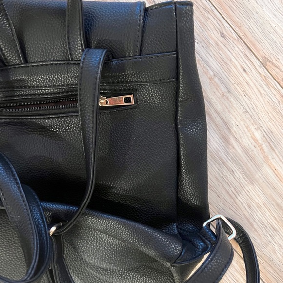 Black Nasty Gal Faux Leather Mini Backpack - Picture 4 of 5